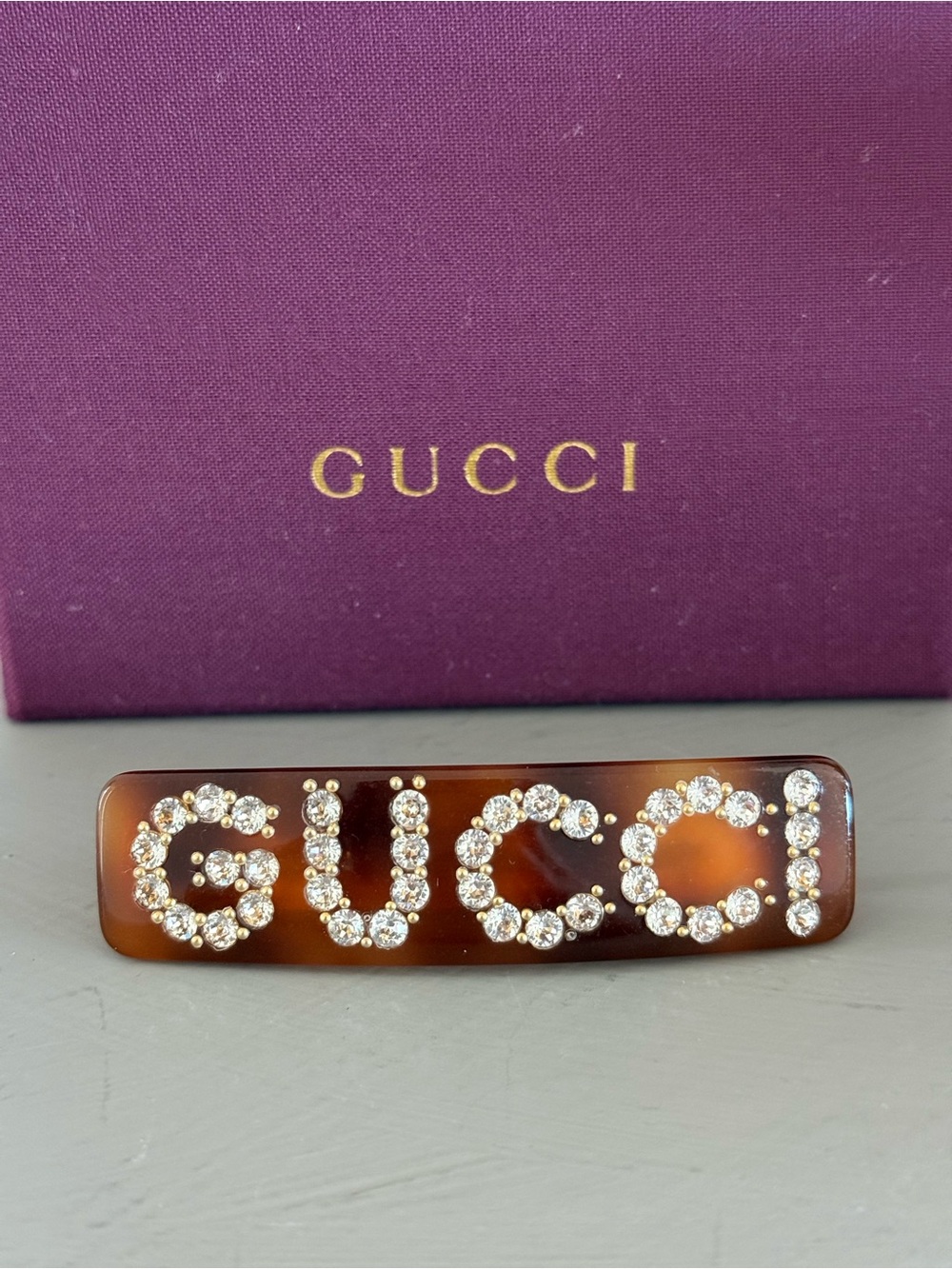 GUCCI Crystal Hair Clip (NEW)